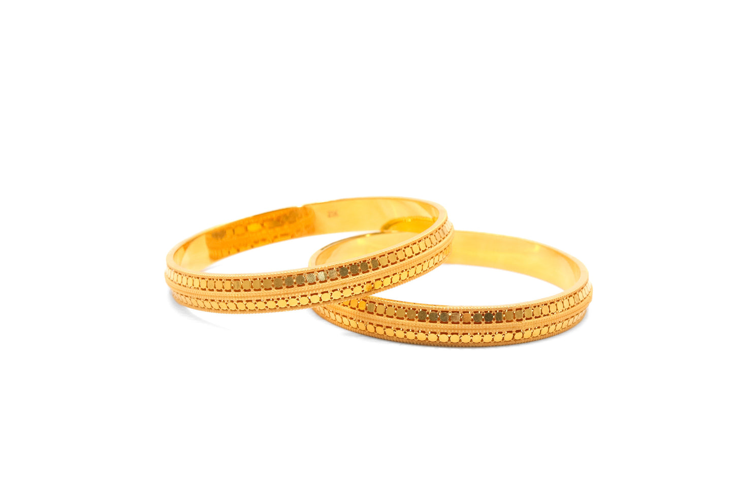 21K Gold Fancy Bangles