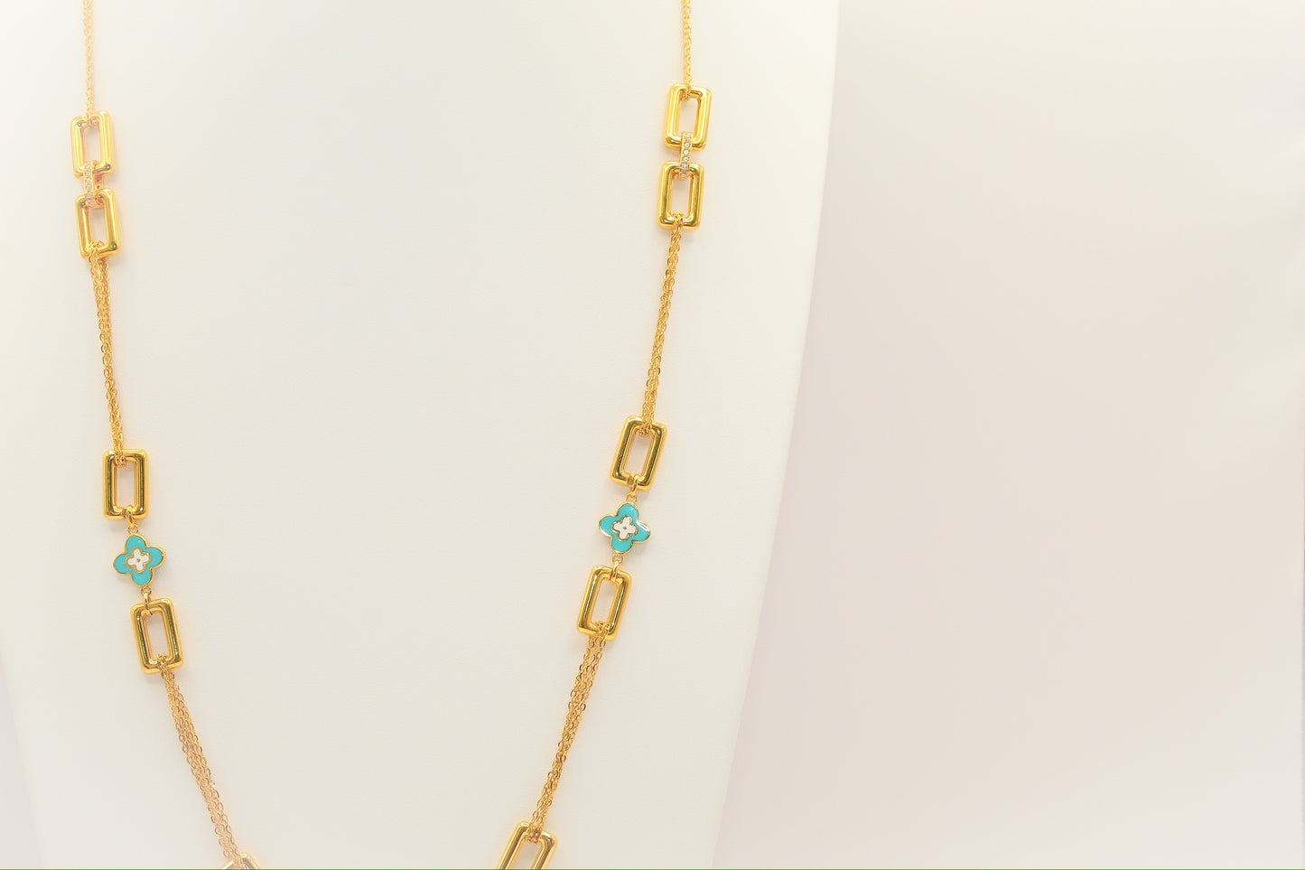 21K Gold Long Necklace