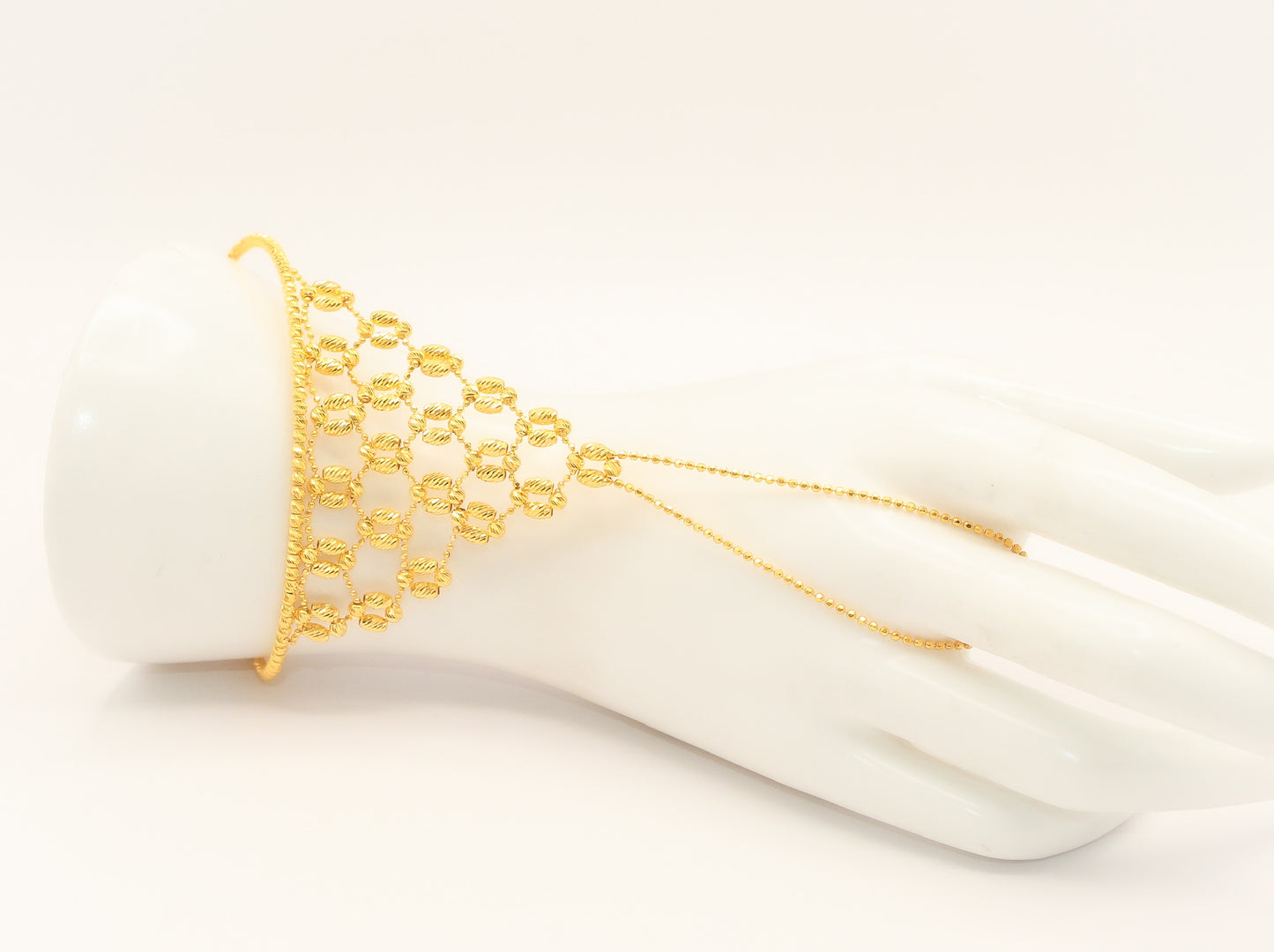 21K Gold Hand Bracelet