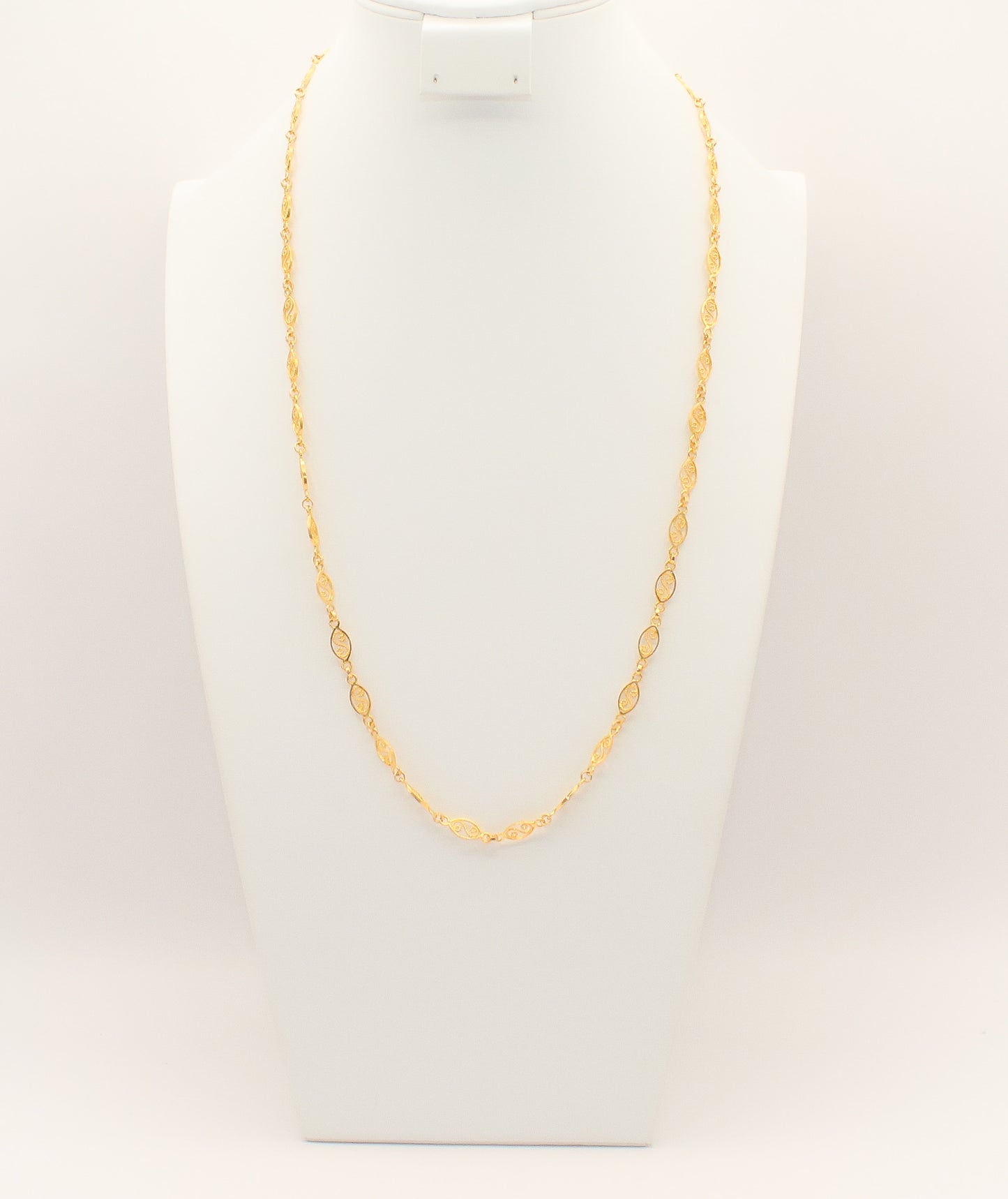 21K Gold Long Necklace