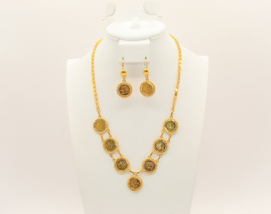 21K Gold English Coin Set