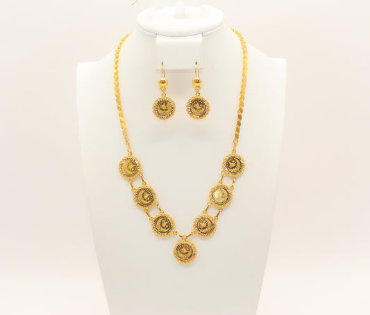 21K Gold Turkish Coin Set