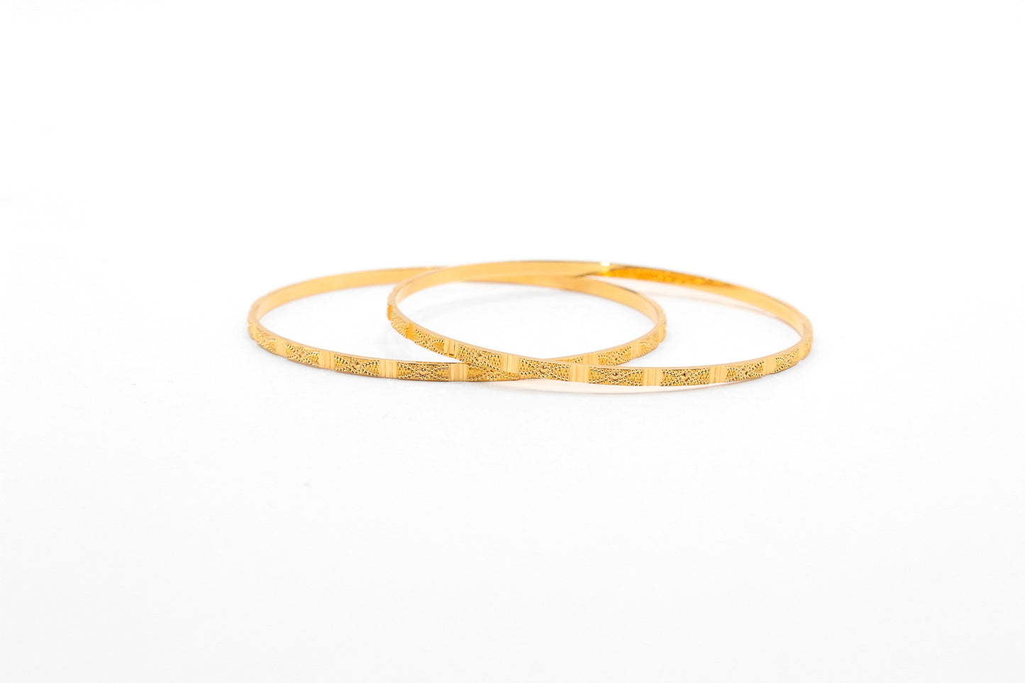 21K Gold Thin Bangles