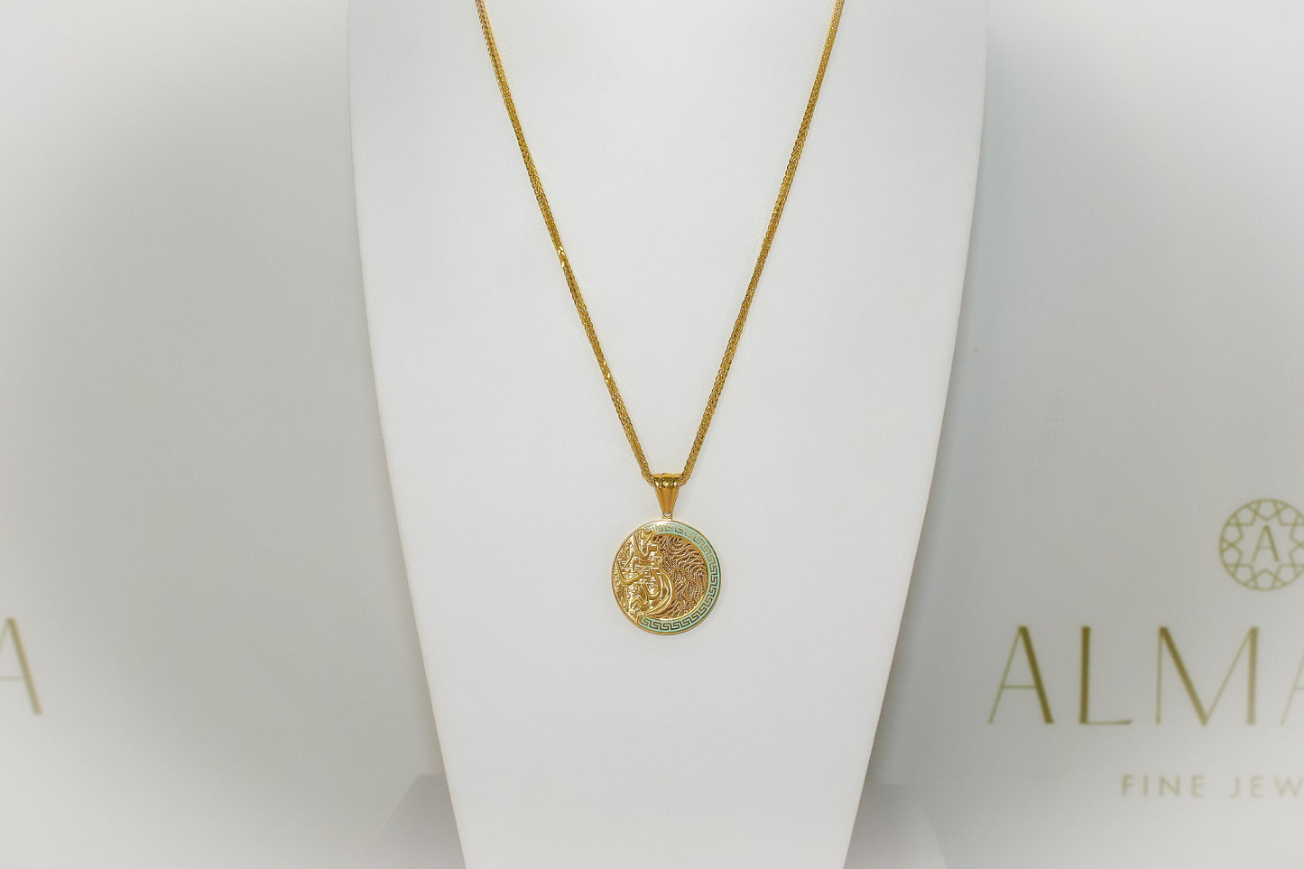 21k Gold Mashallah Necklace