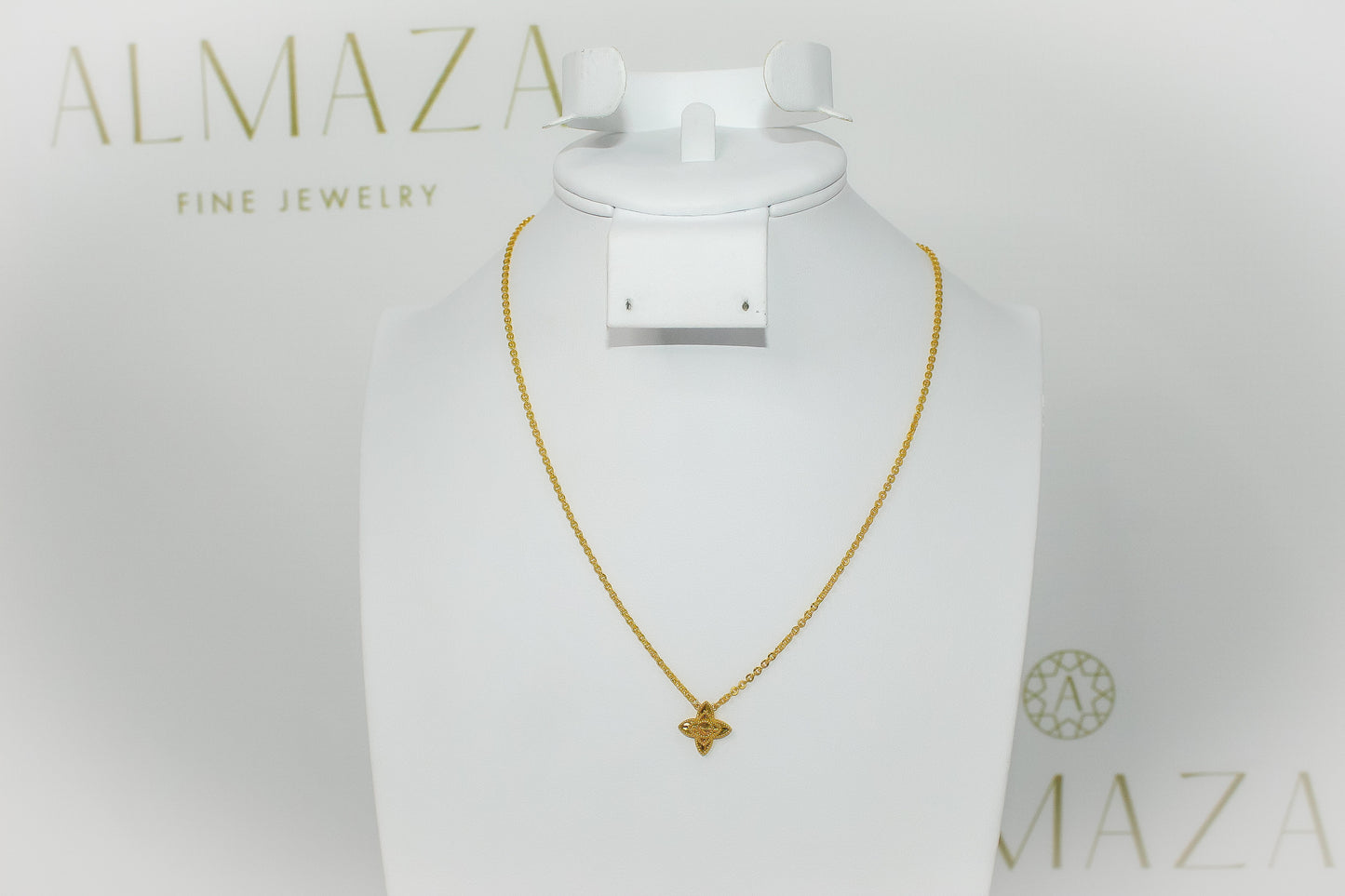 21K Gold Flower Necklace