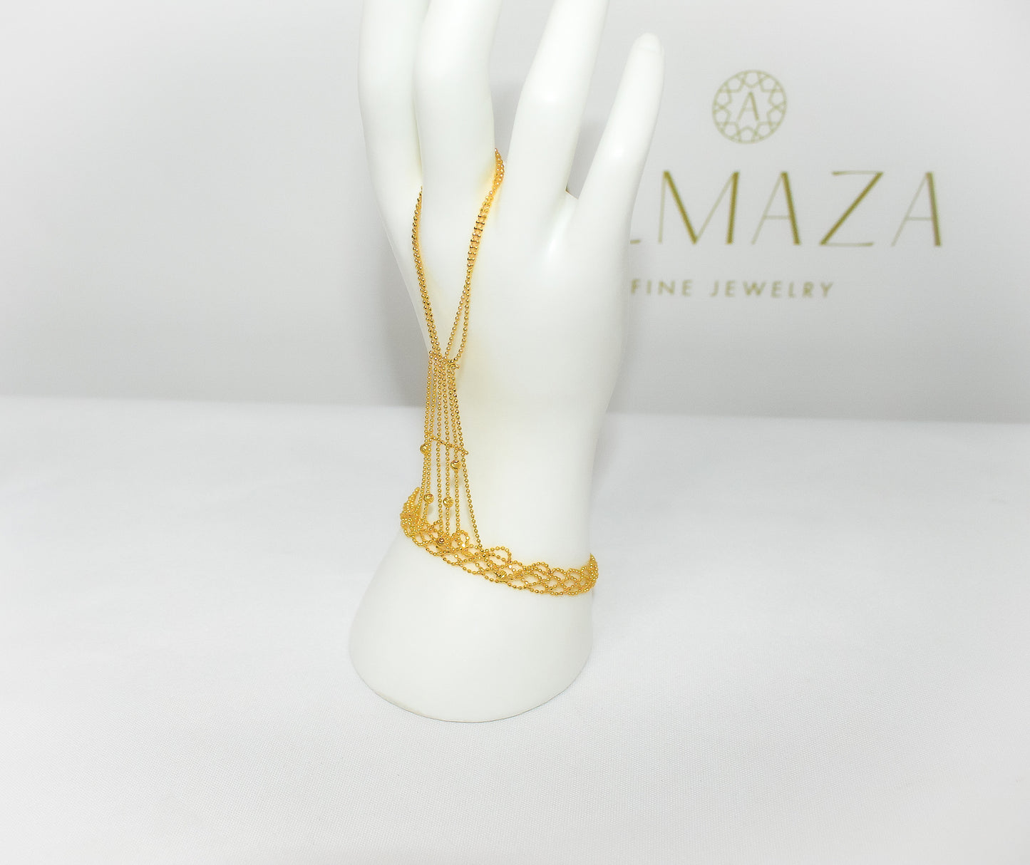21K Gold Hand Bracelet
