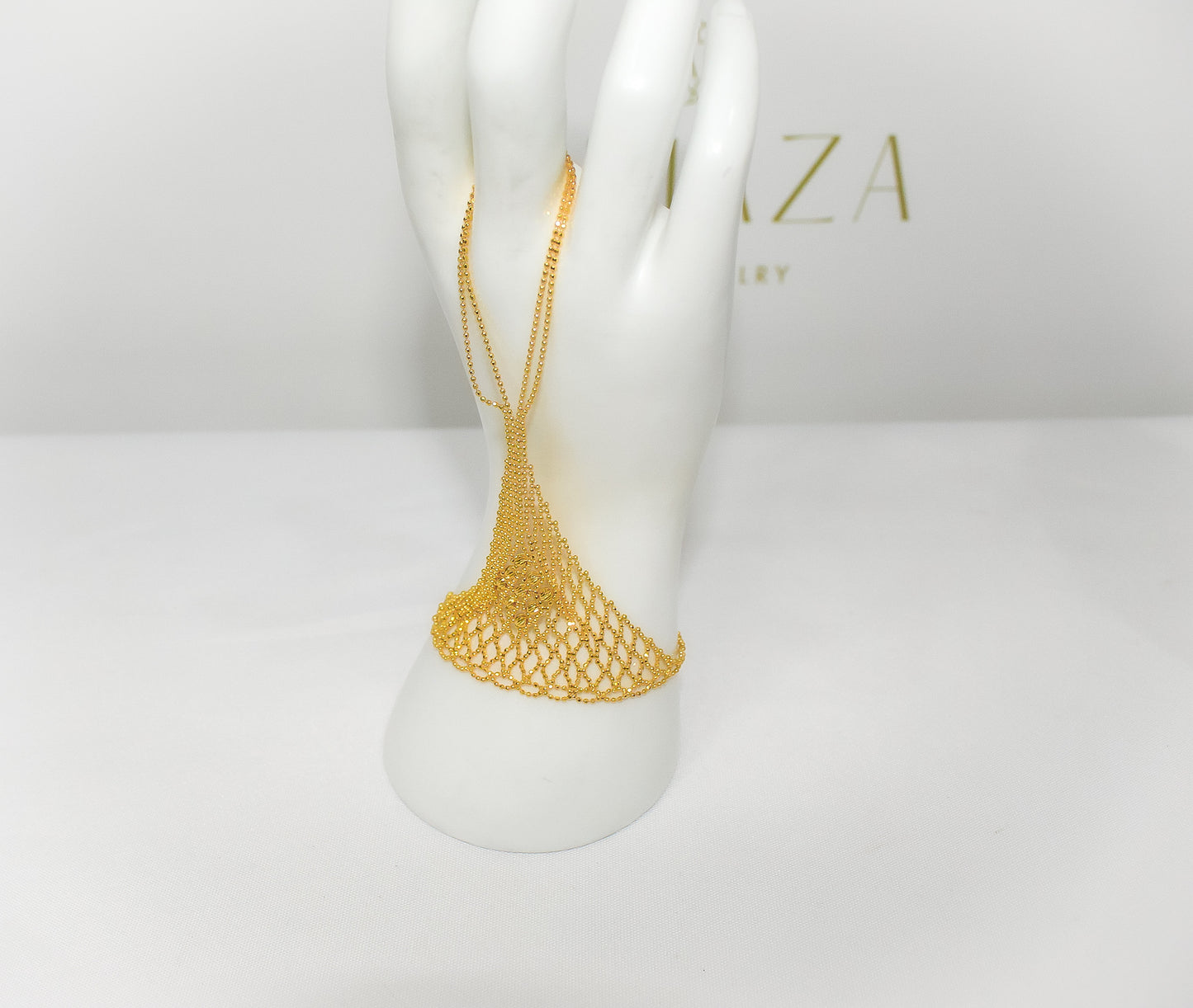 21K Gold Hand Bracelet