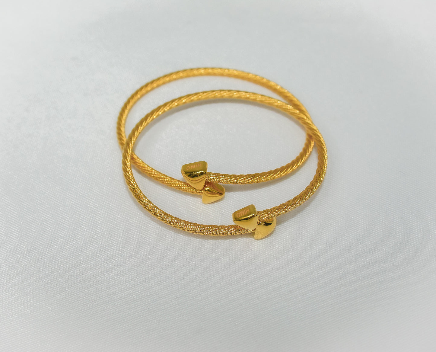 21K Gold Heart Himo Bracelets