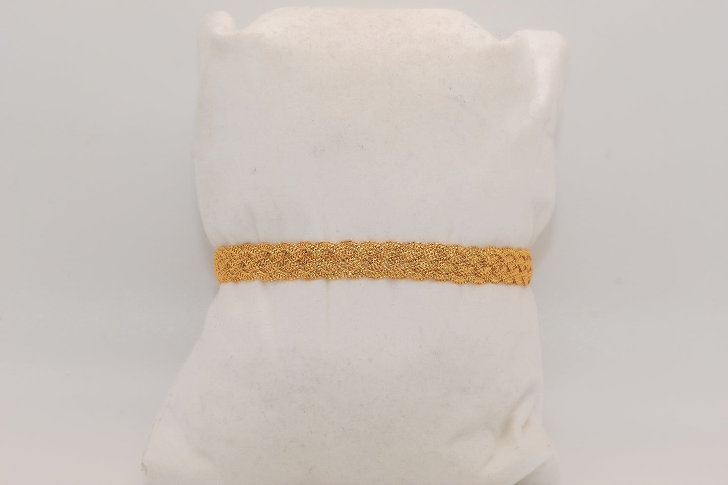 21K Gold Braided Bracelet