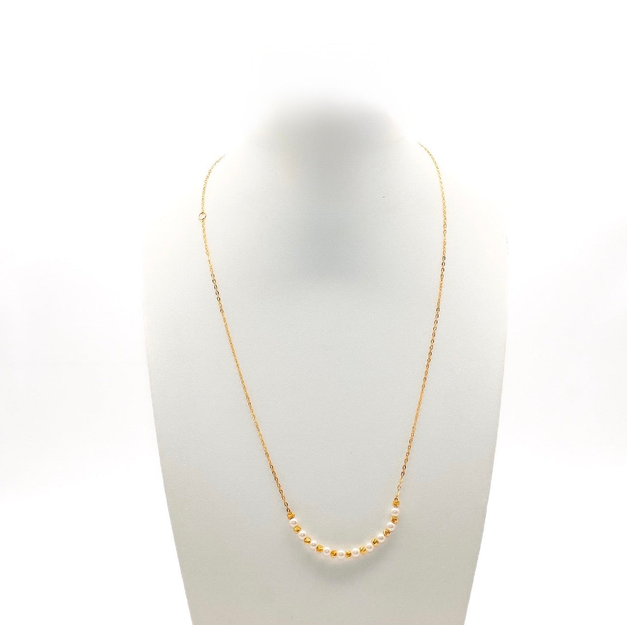 21K Gold Pearl Necklace