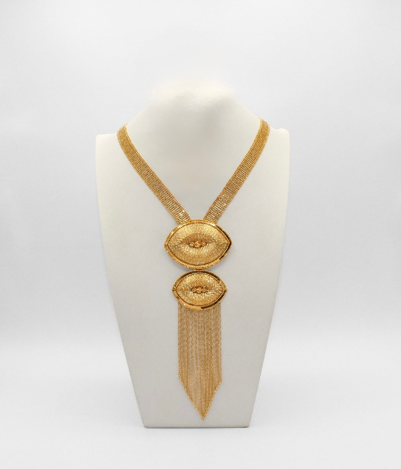 21K Gold Khaliji Fancy Necklace