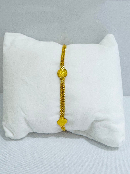 21K Gold Turkish Coin Bracelet