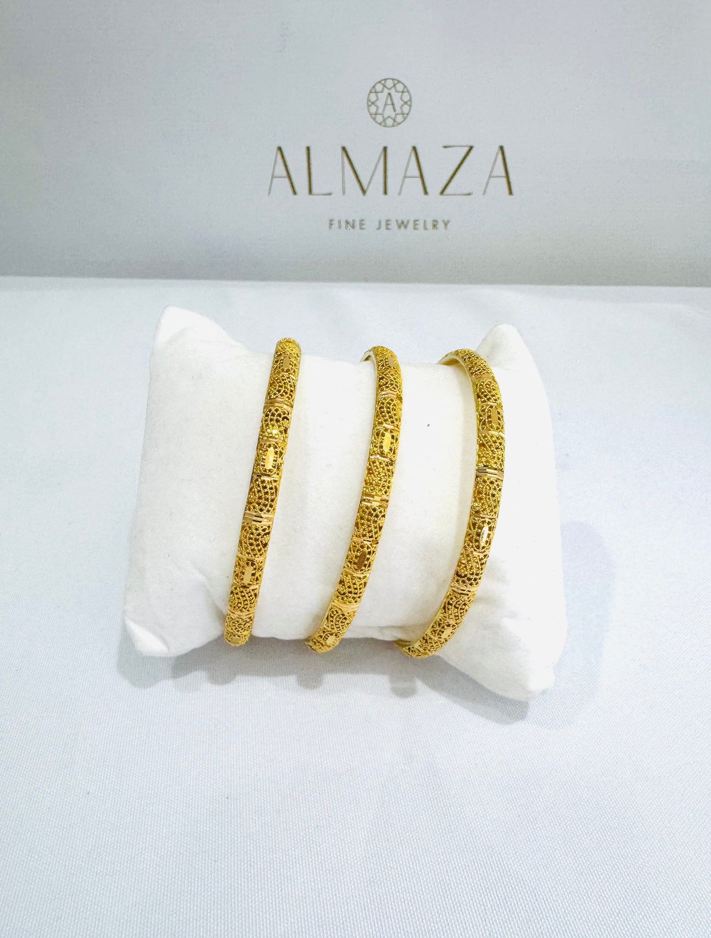 21K Gold Khaliji Bangles