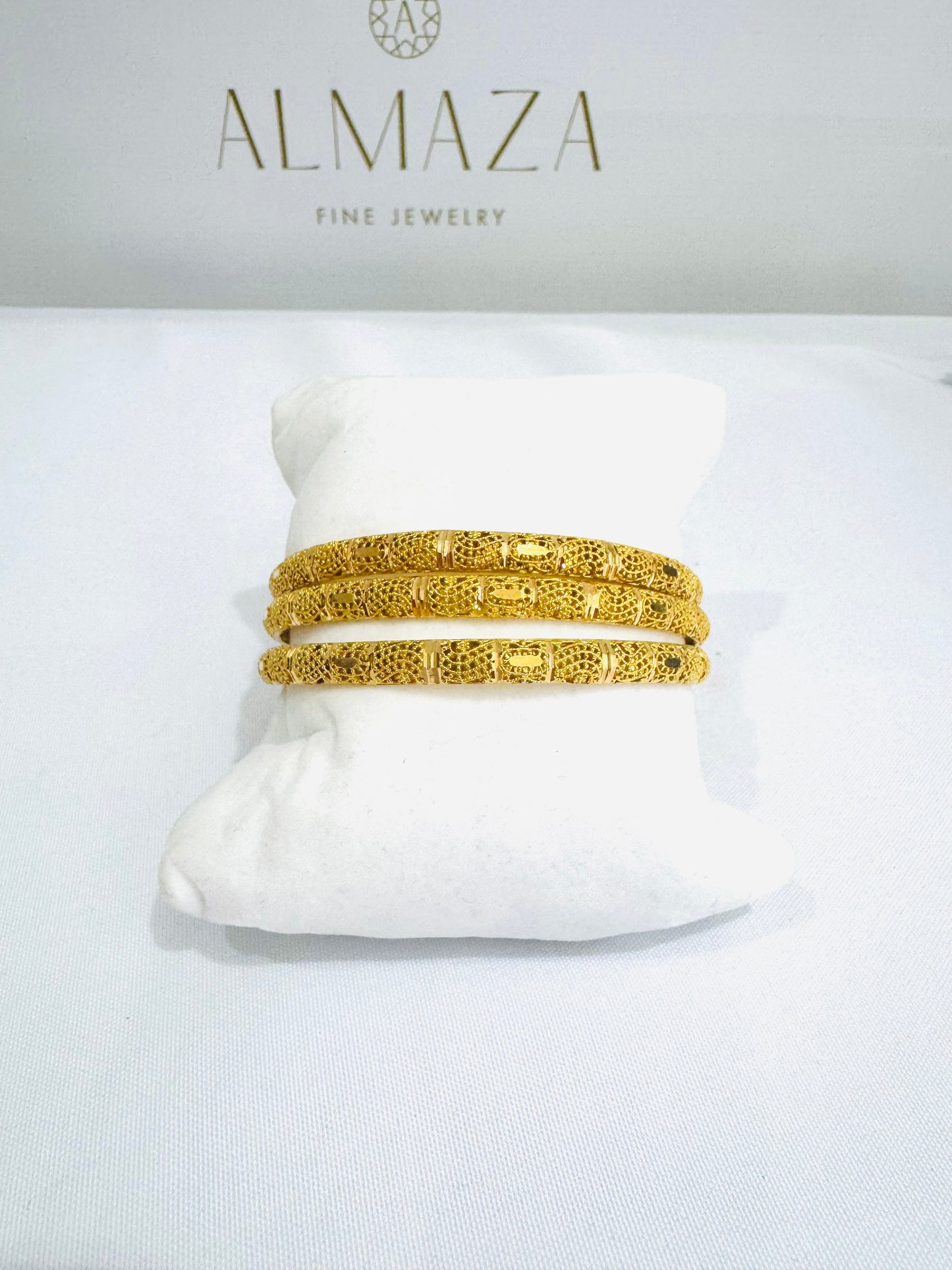 21K Gold Khaliji Bangles