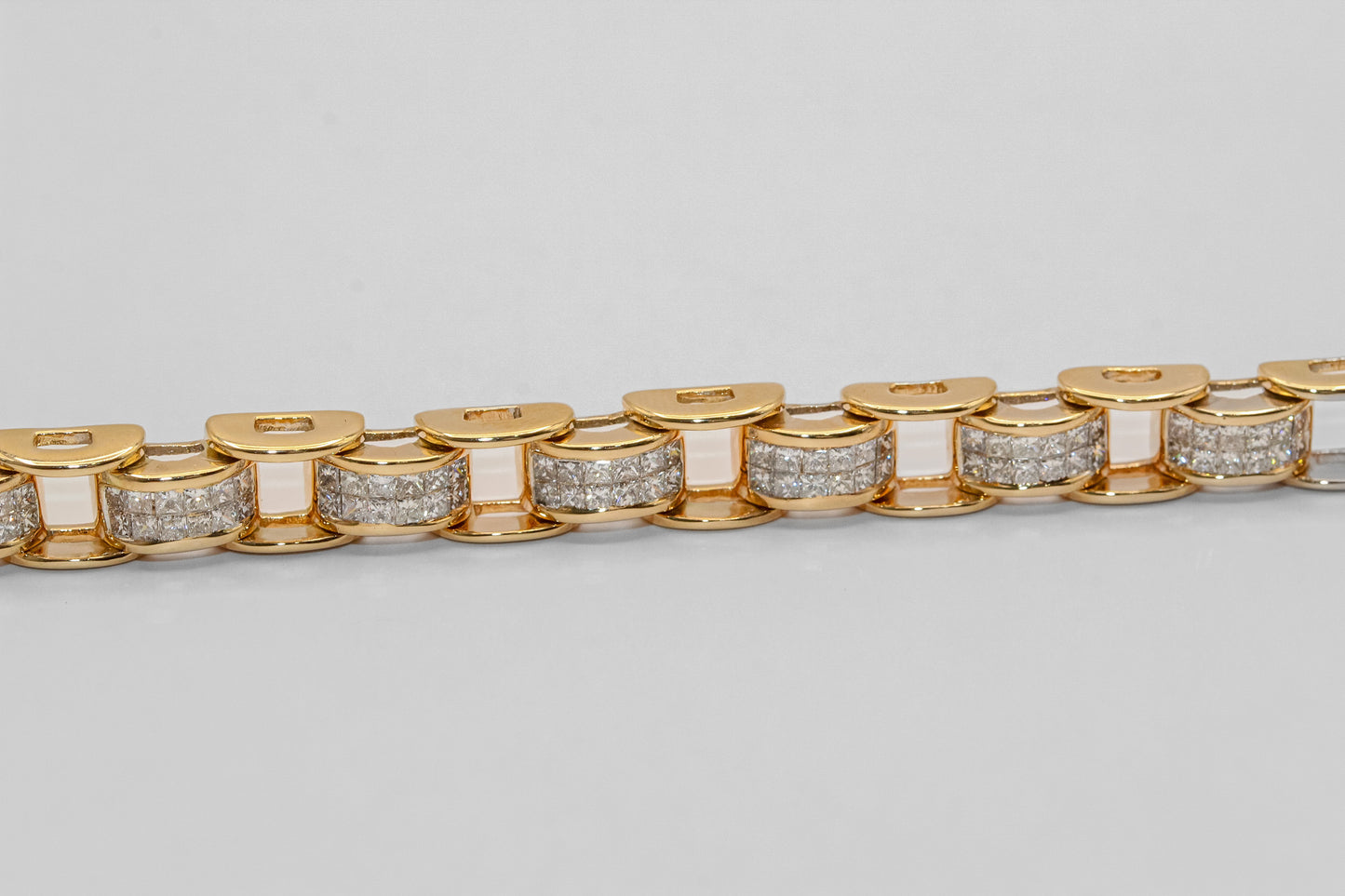 14K Gold 4 Carat Diamond Bracelet