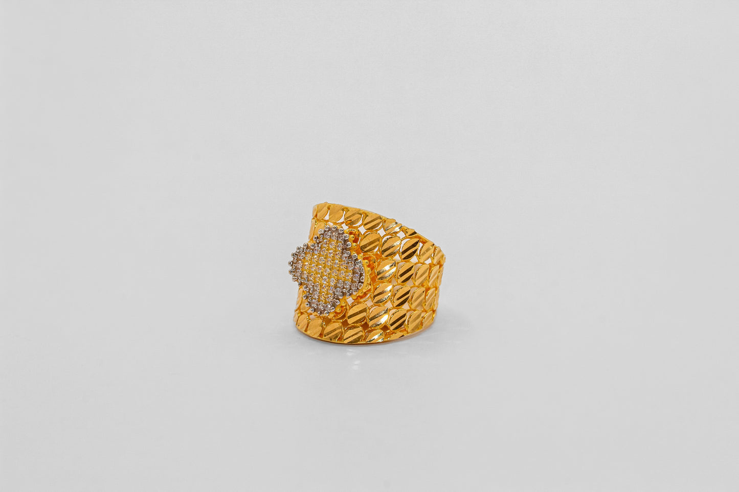 21K Gold Wide Ring