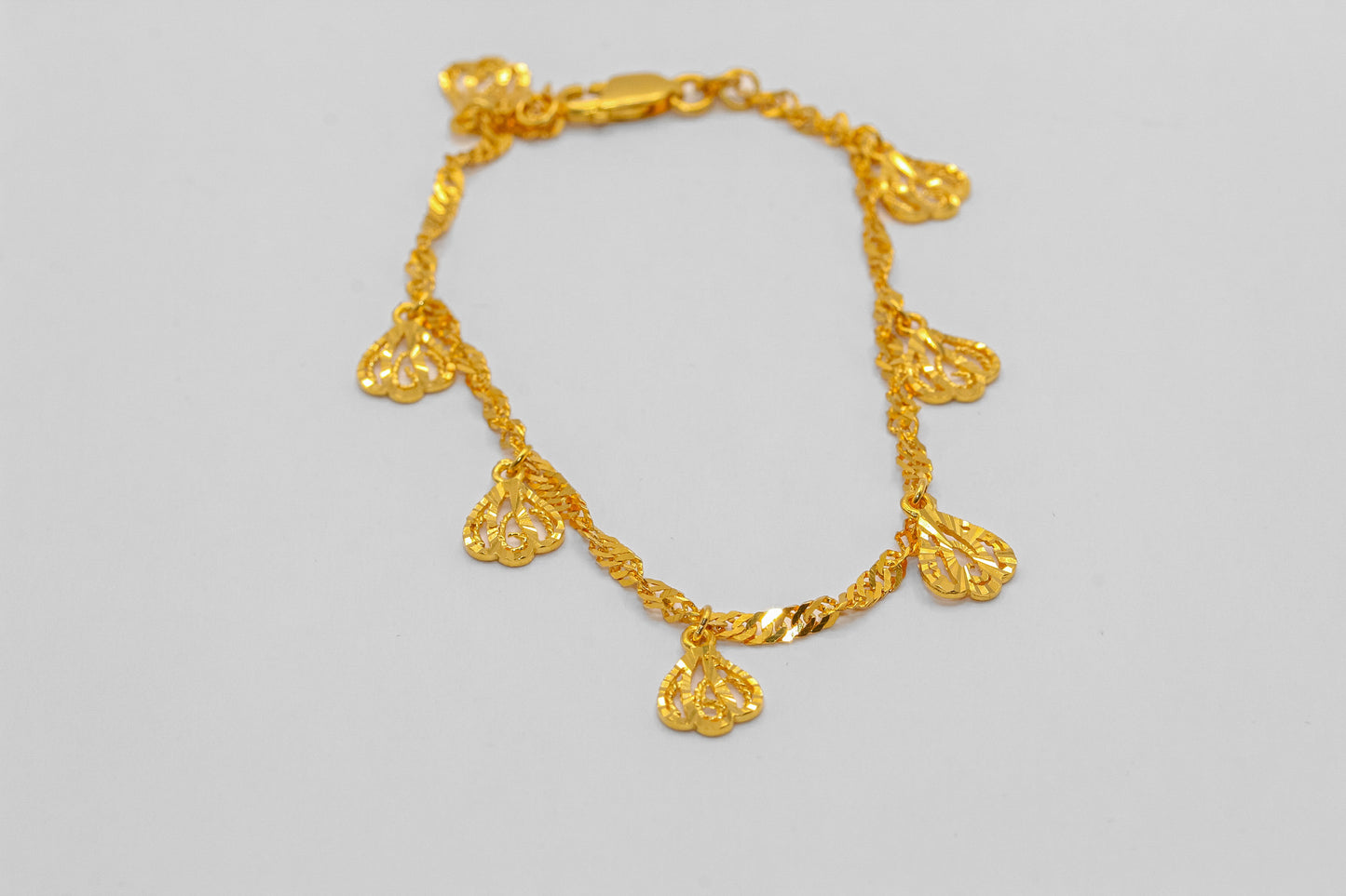 21K Gold Charm Bracelet