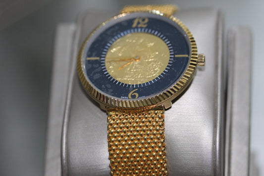 21K Gold Himo Coin Watch
