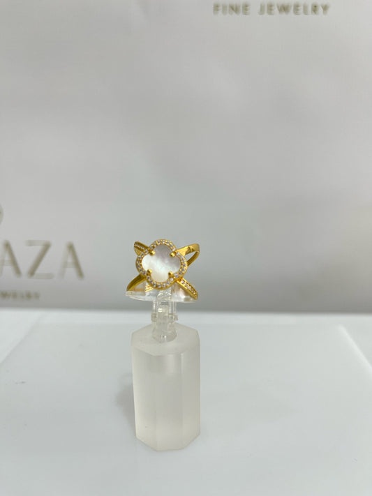 21K Gold Mother Of Pearl Ring