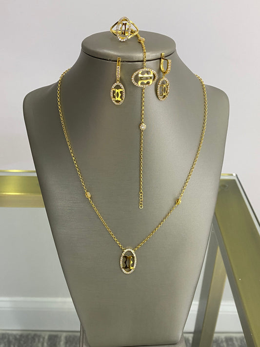 21K Gold Simple Set
