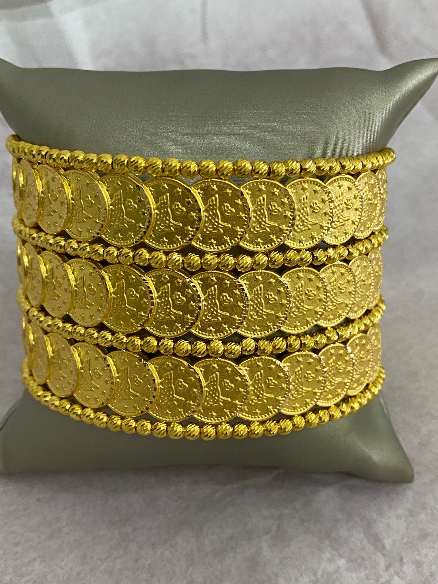 21K Gold Cuff Bracelet