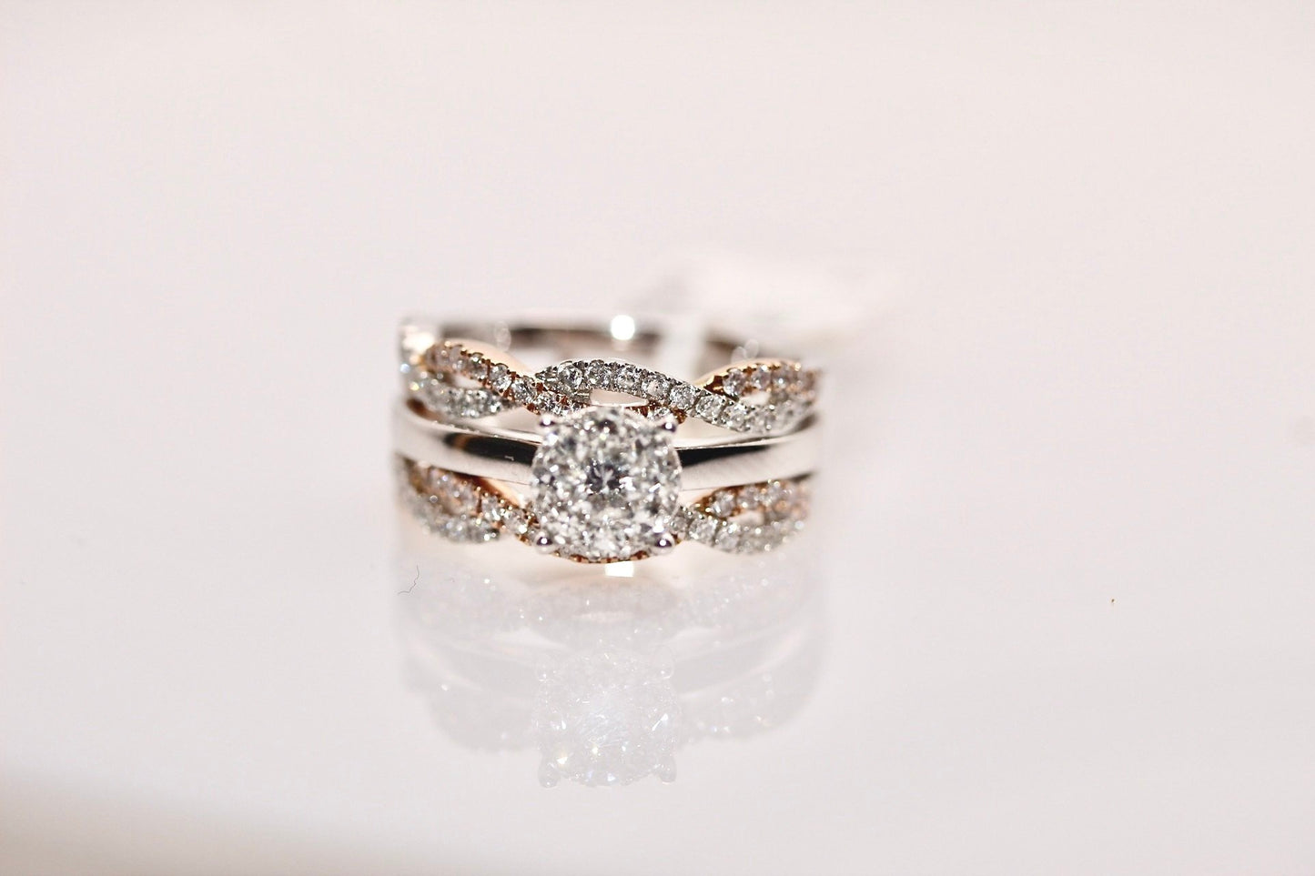 14K Two Tone Gold 1.01 - Carat Diamond Ring