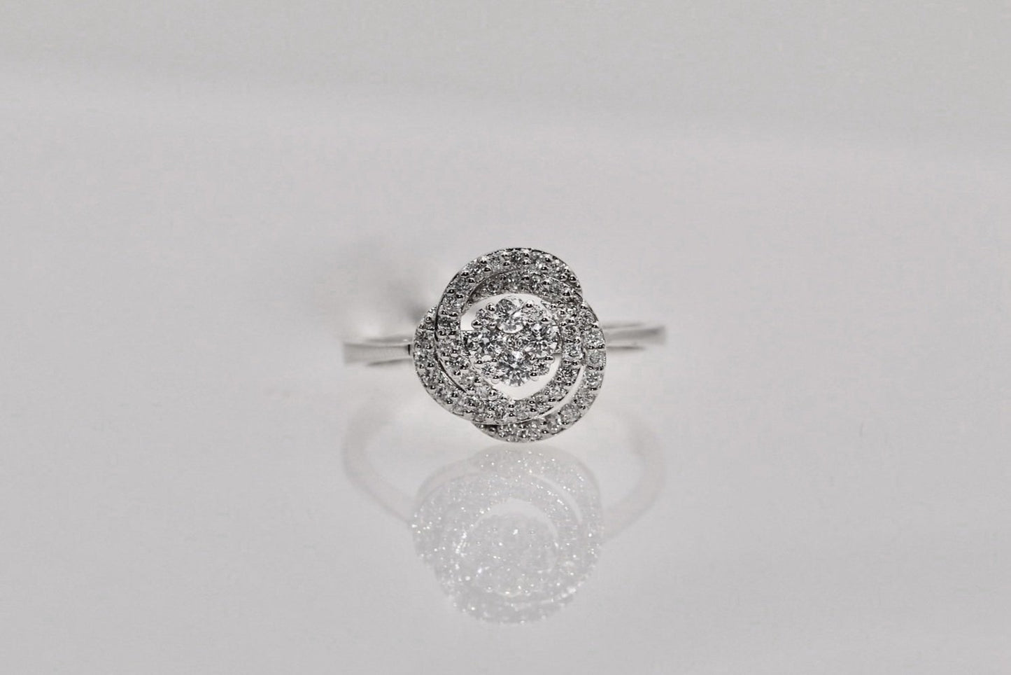 14k White Gold Diamond Ring