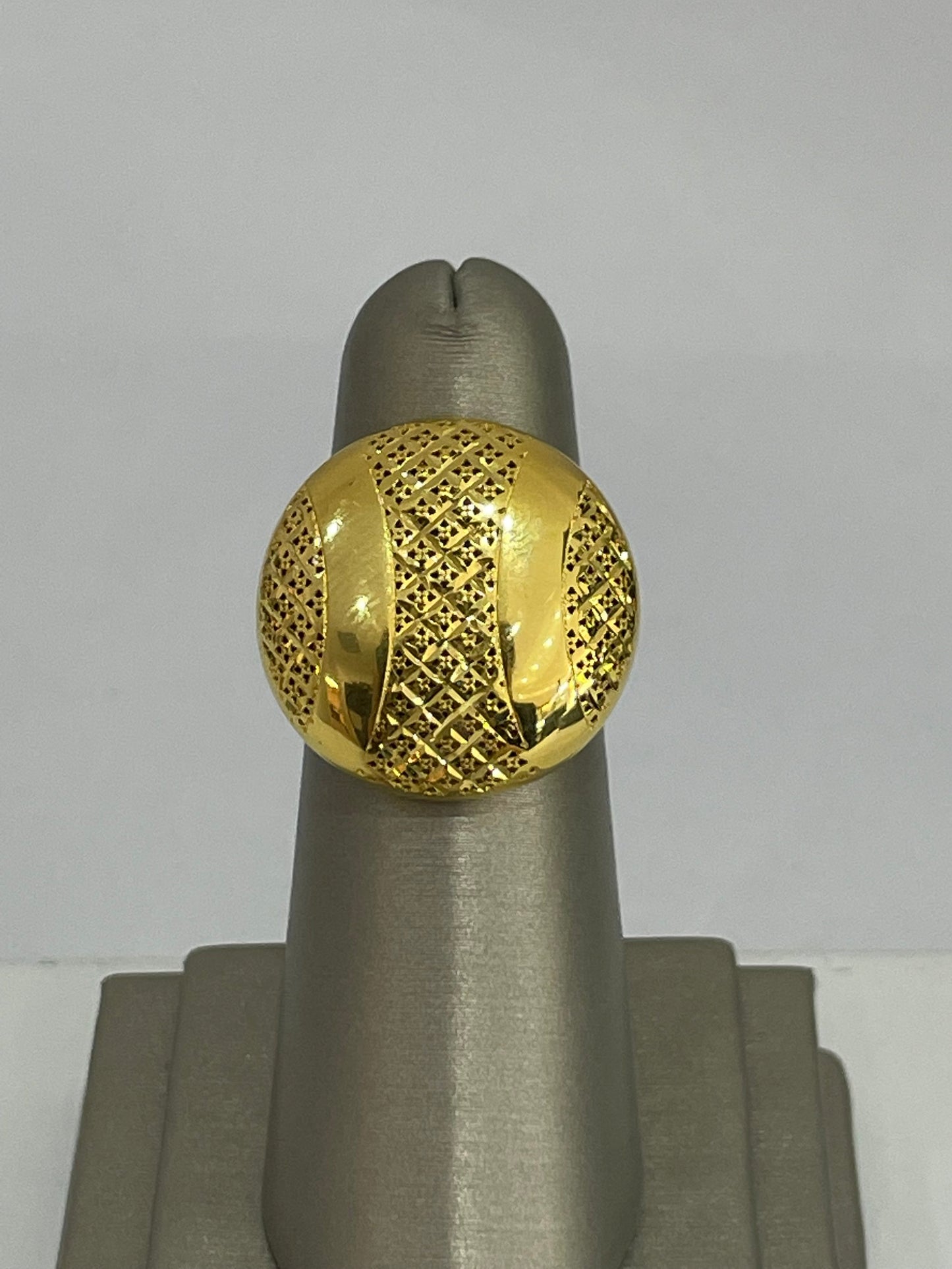 21K Gold Bold Ring