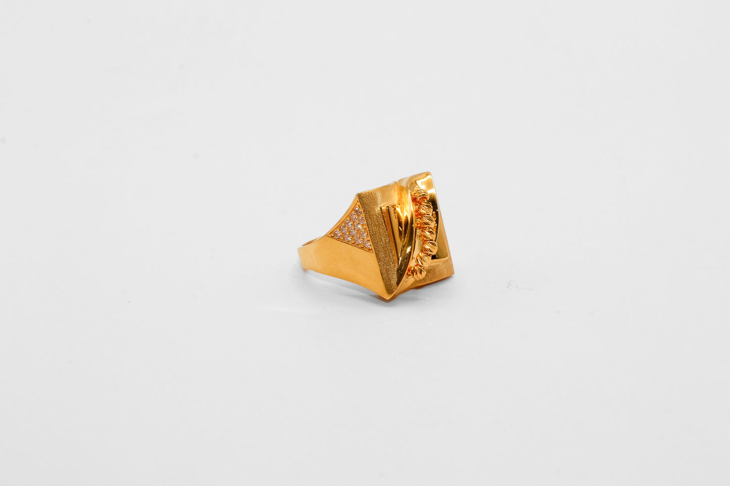 21K Gold Square Ring