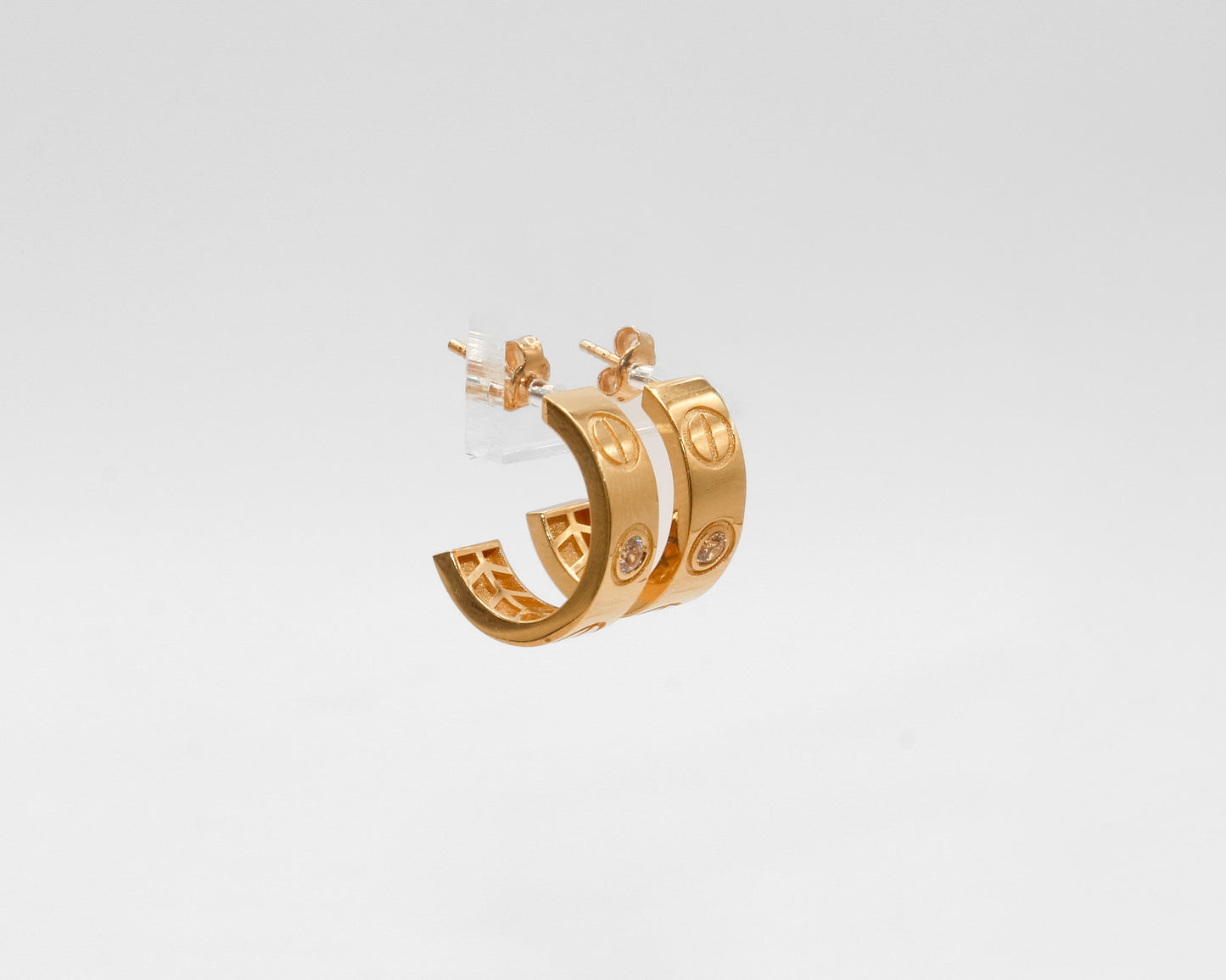18K Gold Hoop Earrings