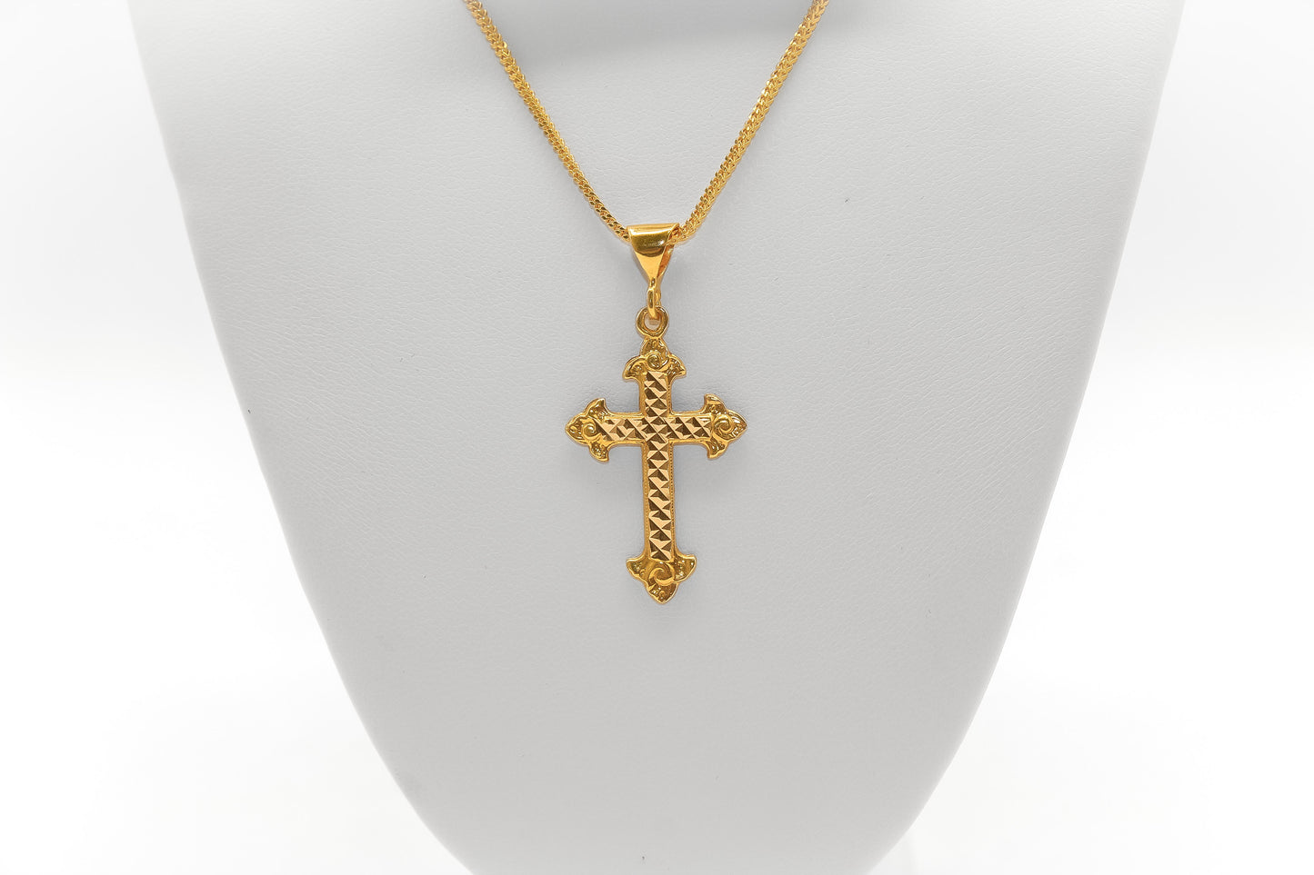 21K Gold Cross Pendant