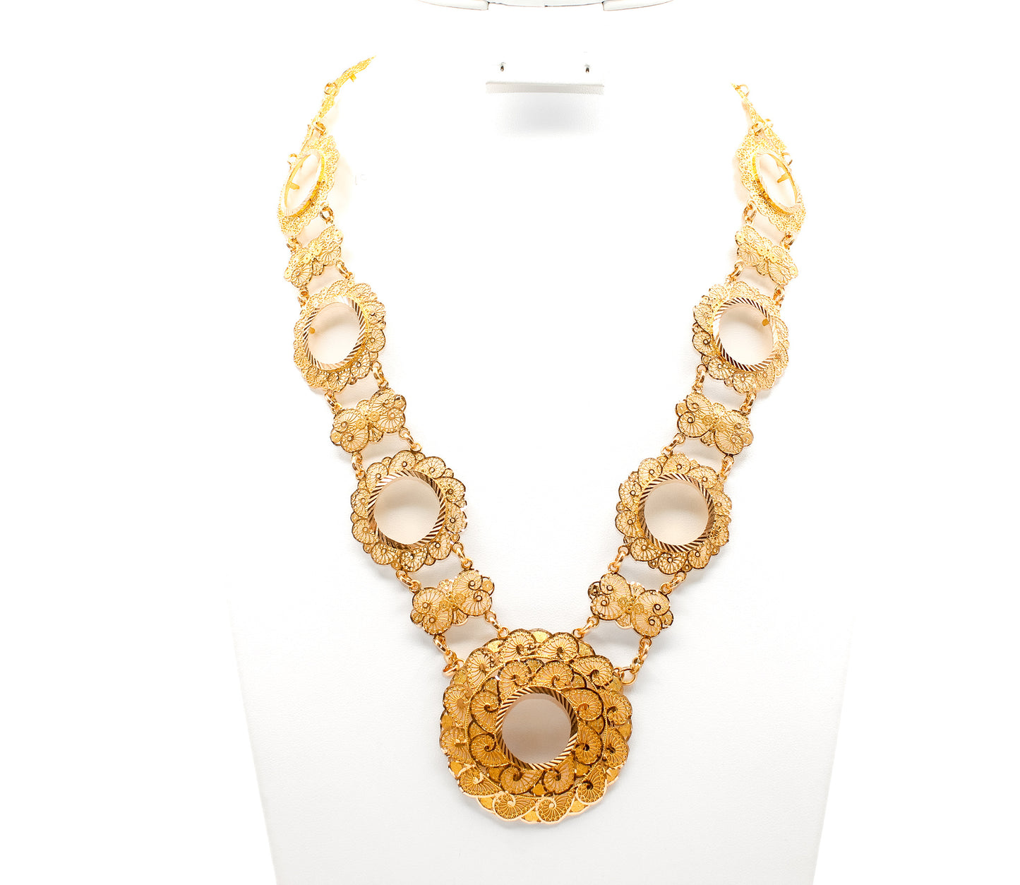 21K Gold 9 Coin Kladah Necklace