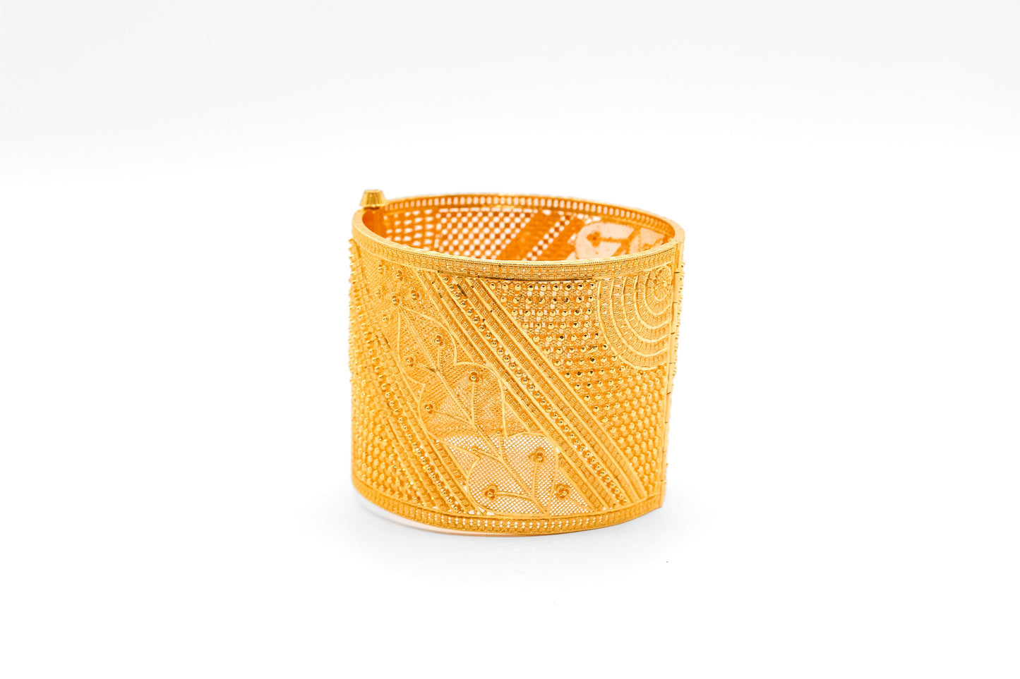 21K Gold Indian Style Large Wide Bangle