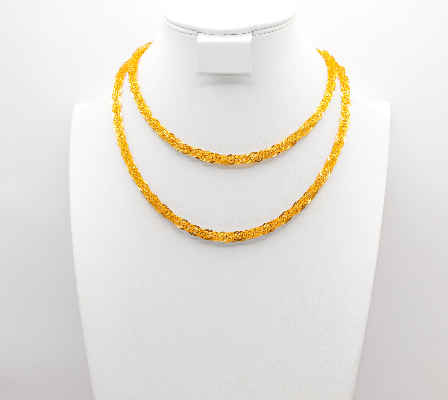 21K Gold One Meter Necklace