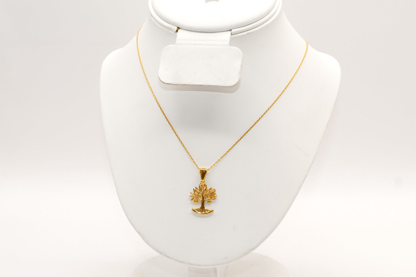 21K Gold Olive Tree Necklace