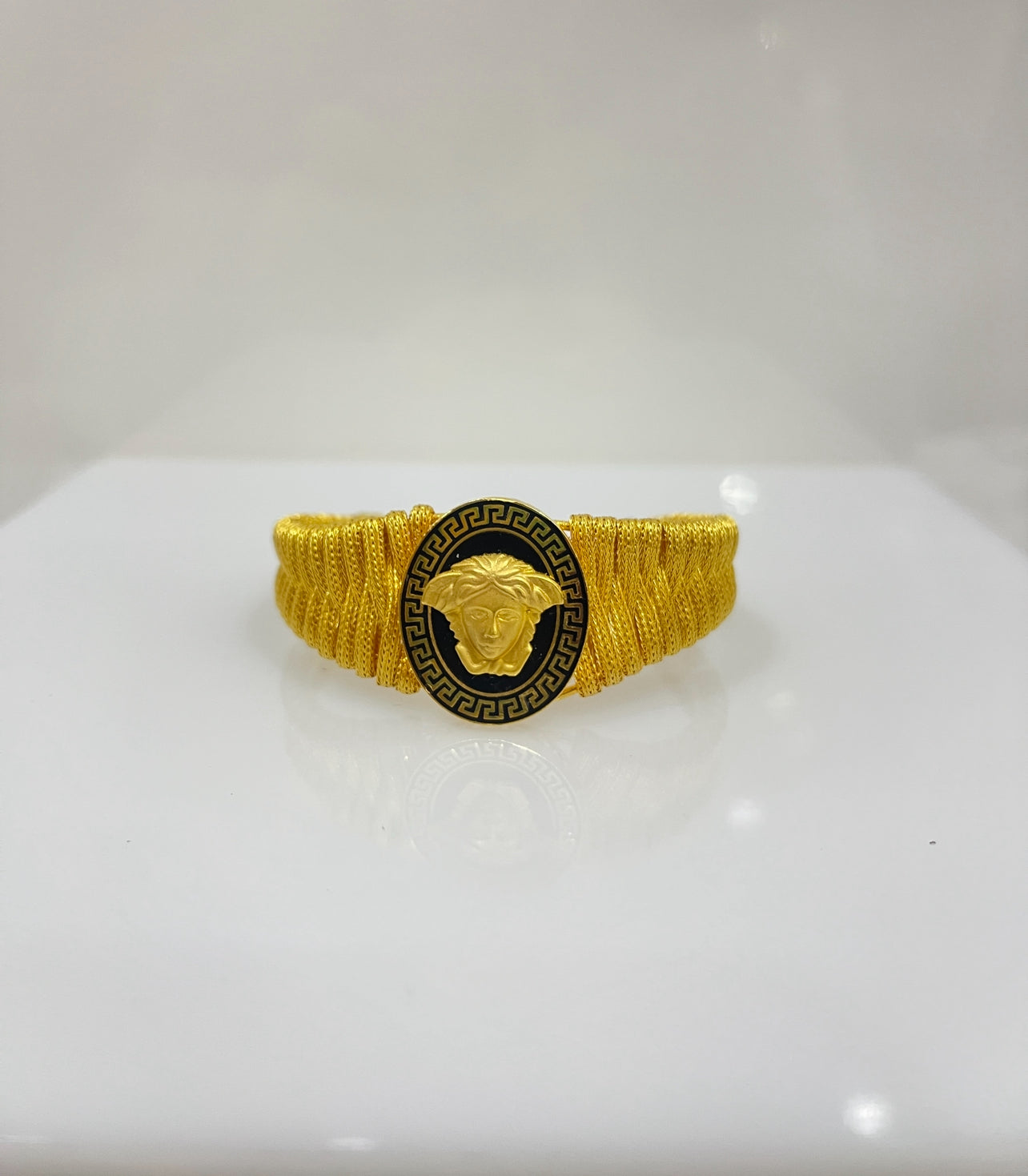 21k Gold Versace Cuff Bracelet