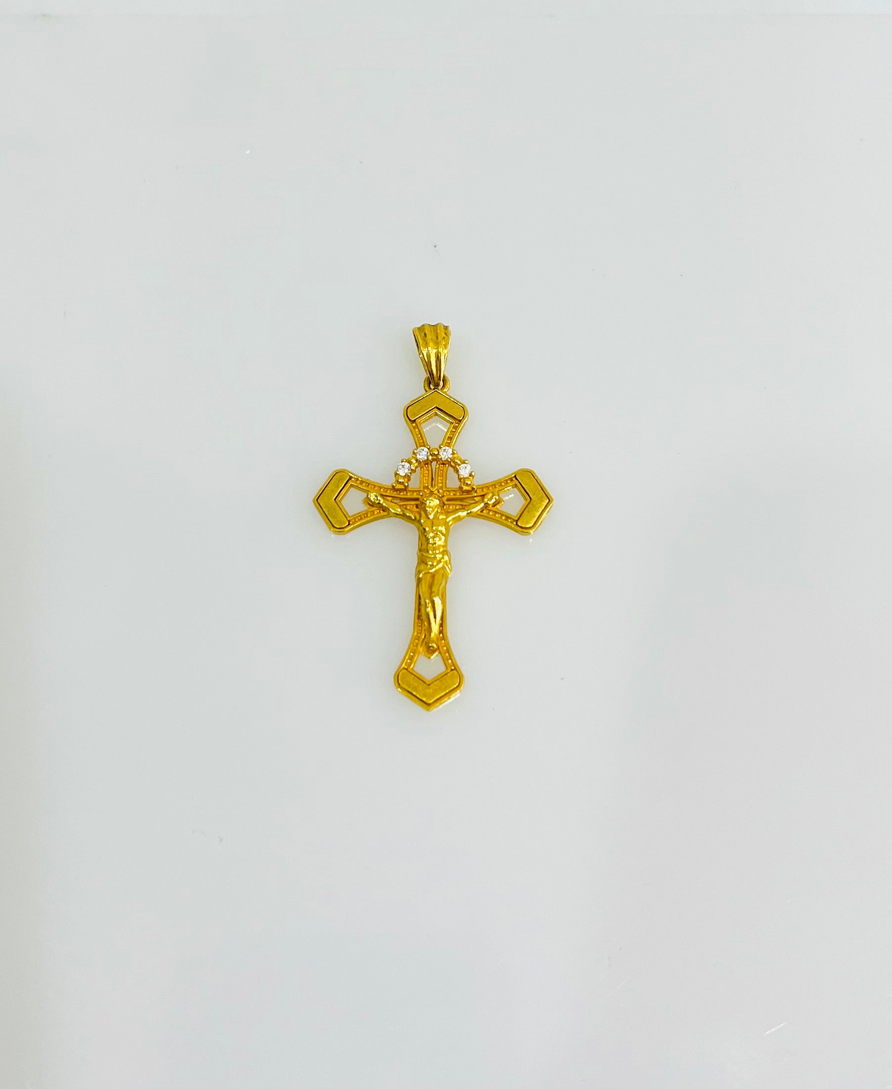 21K Yellow selling Gold Cross Pendant