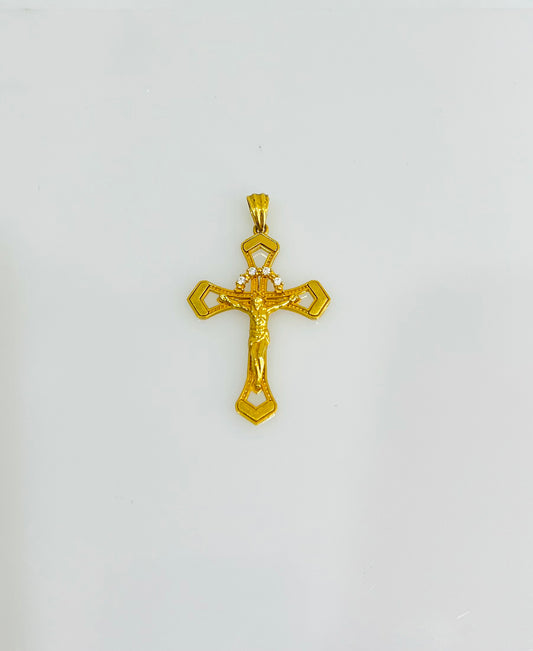 21k Gold Cross Pendant