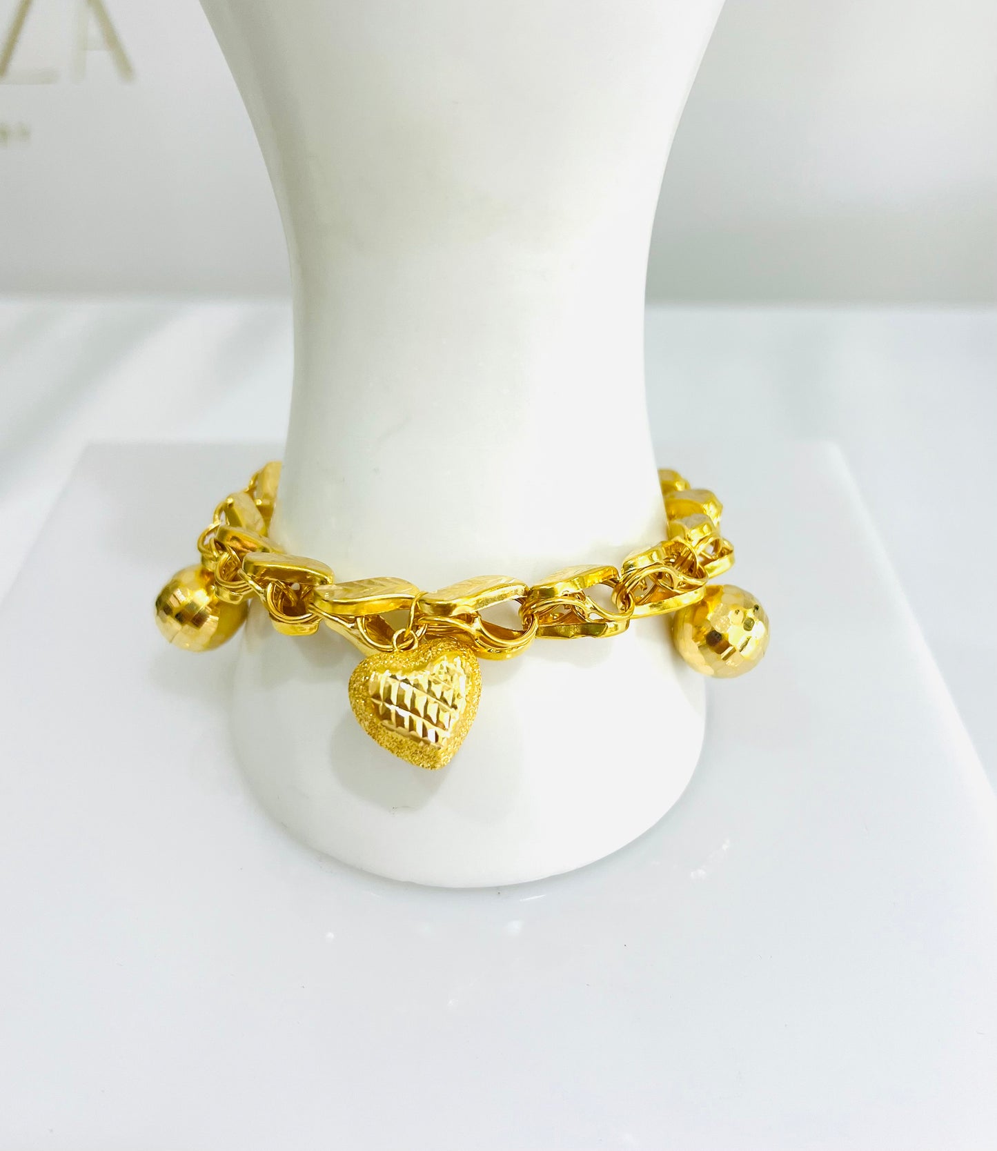 21k Gold charm Bracelet