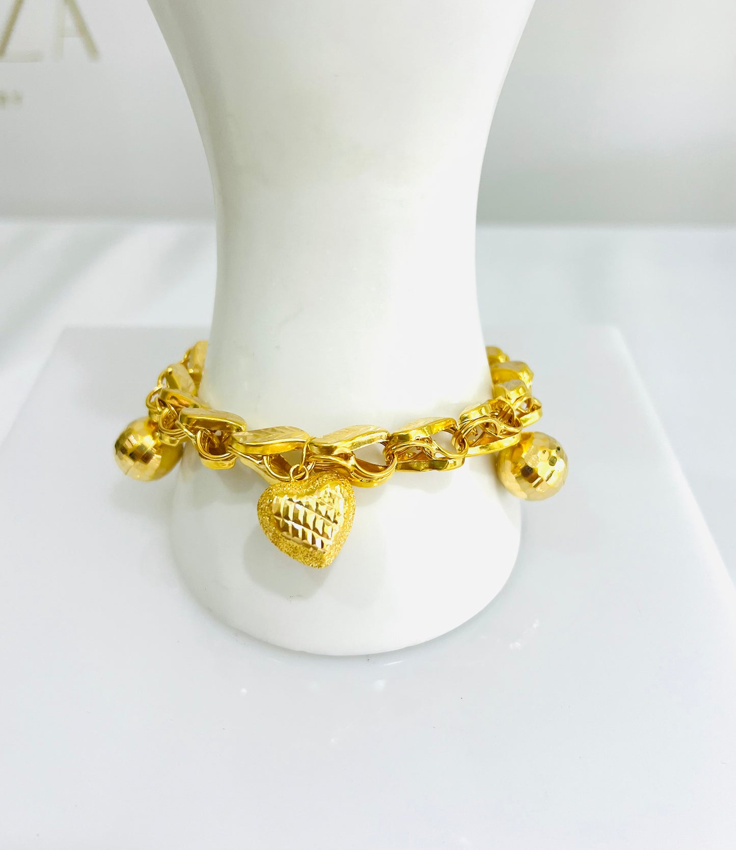 21K Gold Charm Bracelet
