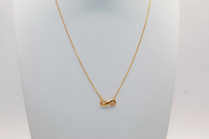 21K Gold Infinity Necklace