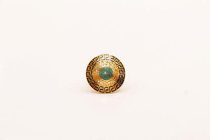 21K Gold Round Ring