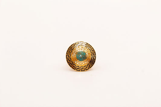 21K Gold Round Ring