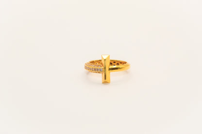 21K Gold Simple Ring