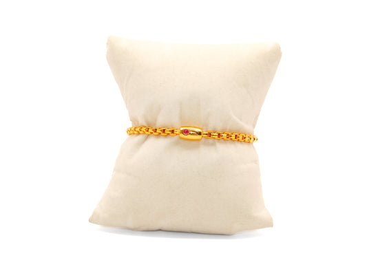 21K Gold Link Bracelet