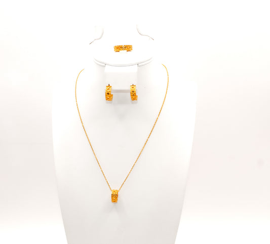 21K Gold Simple Set