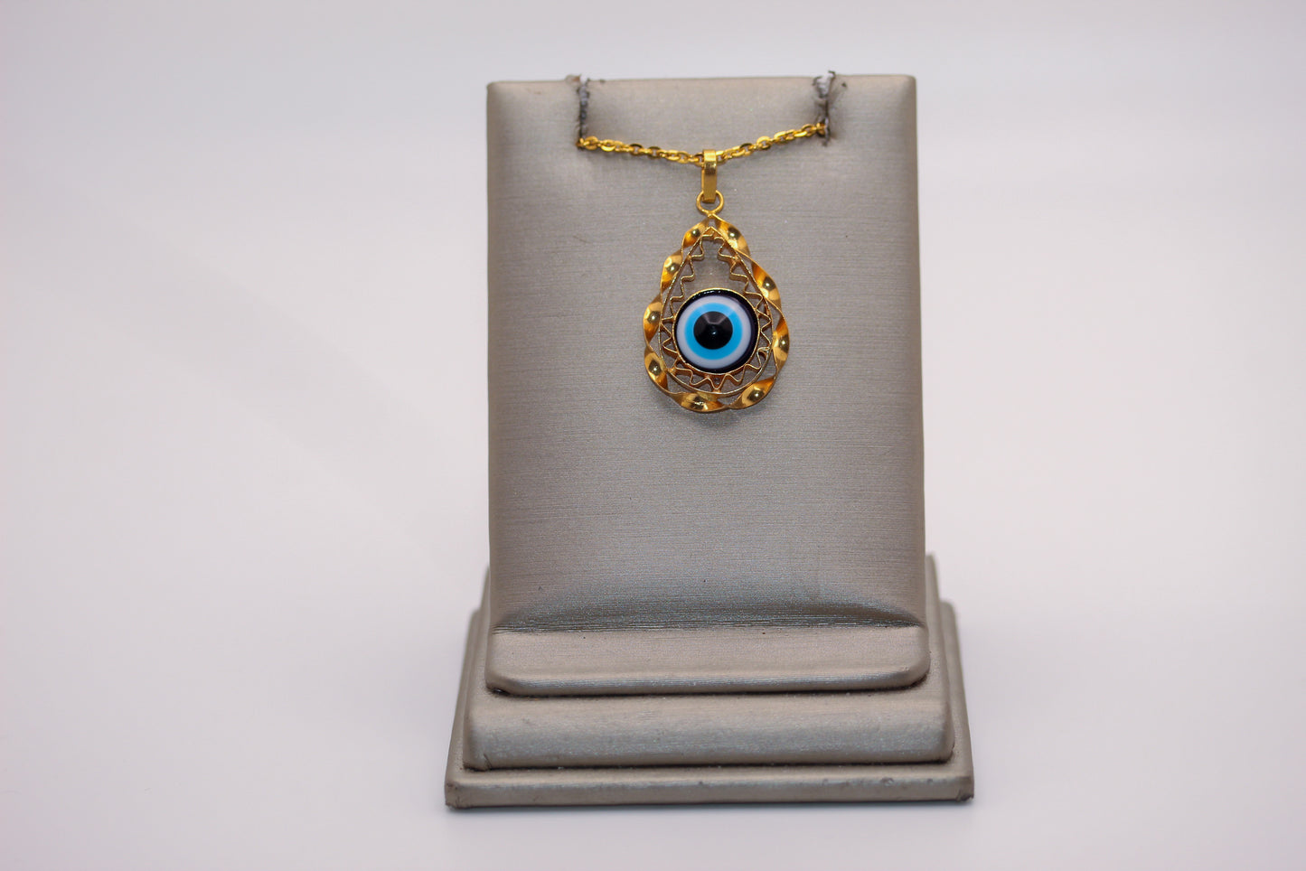 21k Gold Evil Eye Pendant