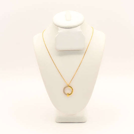 21K Gold Studded Necklace