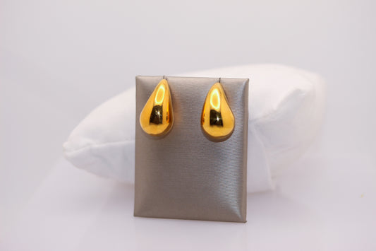 21k Gold Tear Drop Earrings