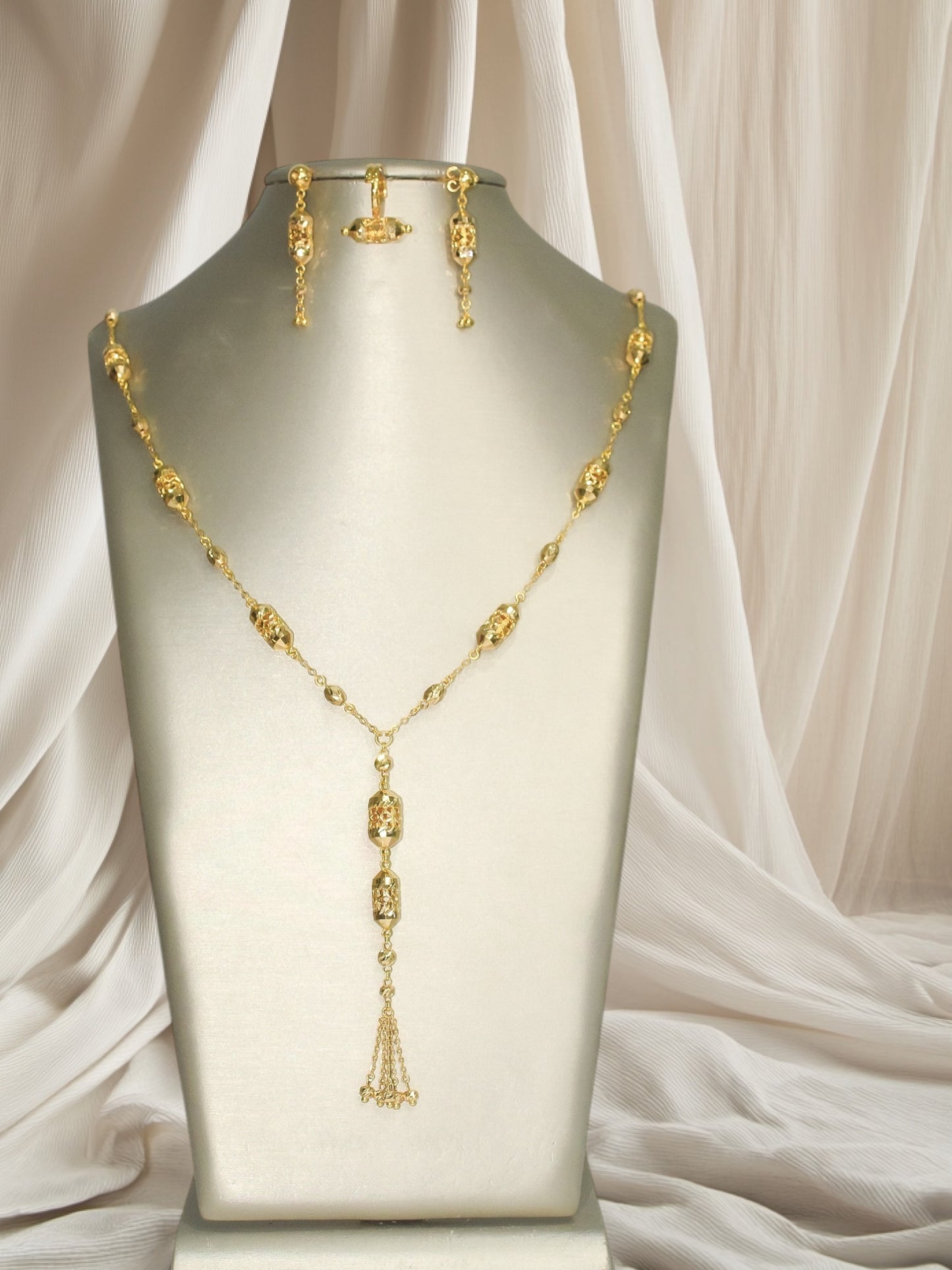 21k Gold long Masbaha Set